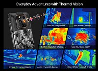 RUGONE smartphone Xever 7 Pro με θερμική εικόνα, 6.67, 12/512GB, 5G, 5550mAh, IP68/IP69K/MIL-STD-810H, μαύρο XEVER7PRO-BK