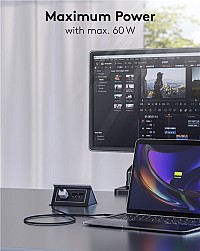 GOOBAY καλώδιο USB-C 73954, 60W, 480Mbps, 2m, μαύρο 73954