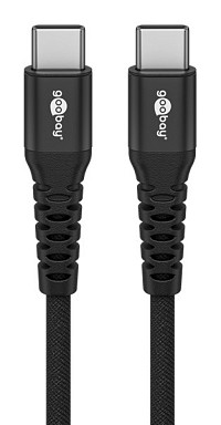 GOOBAY καλώδιο USB-C 73954, 60W, 480Mbps, 2m, μαύρο 73954