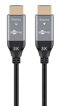 GOOBAY καλώδιο HDMI 2.1 76277 με Ethernet, 8K/60Hz, 48 Gbps, 40m, μαύρο 76277
