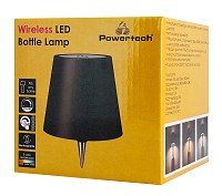 POWERTECH LED φωτιστικό για μπουκάλι HLL-0197, ρυθμιζόμενο, επαναφορτιζόμενο, μαύρο HLL-0197