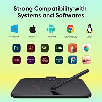 XP-PEN ταμπλέτα σχεδίασης με γραφίδα Deco 640, 160x90mm, μαύρο IT640