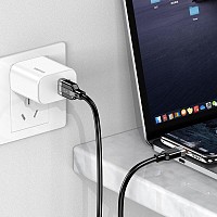 KAKUSIGA καλώδιο USB-C σε USB KSC-995, σιλικόνης, 5A, 480Mbps, 1m, λευκό KSC-995-C-WH