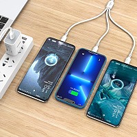 KAKUSIGA καλώδιο USB σε USB-C/Lightning/Micro USB KSC-997, 5A, 1.2m, λευκό KSC-997