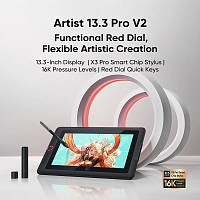 XP-PEN ταμπλέτα σχεδίασης με οθόνη & γραφίδα Artist 13.3 Pro V2, 10.95, μαύρο MD130FH-AD41
