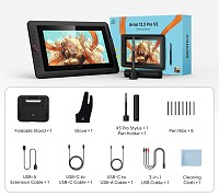 XP-PEN ταμπλέτα σχεδίασης με οθόνη & γραφίδα Artist 13.3 Pro V2, 10.95, μαύρο MD130FH-AD41