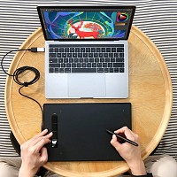 XP-PEN ταμπλέτα σχεδίασης με γραφίδα Star G960S Plus, 228.8x152.6mm, μαύρο STARG960SPLUS