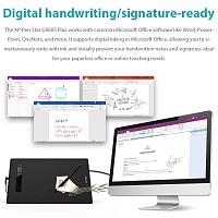 XP-PEN ταμπλέτα σχεδίασης με γραφίδα Star G960S Plus, 228.8x152.6mm, μαύρο STARG960SPLUS