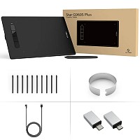 XP-PEN ταμπλέτα σχεδίασης με γραφίδα Star G960S Plus, 228.8x152.6mm, μαύρο STARG960SPLUS