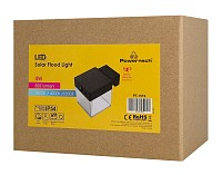 POWERTECH LED ηλιακό φωτιστικό PT-1519 με αισθητήρα κίνησης, 4W, 2000mAh, μαύρο PT-1519