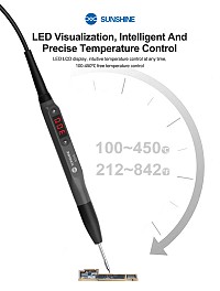 SUNSHINE σταθμός κόλλησης 210 Pro με κολλητήρι, 110W, 100~450 °C 210PRO
