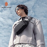 ARCTIC HUNTER τσάντα Crossbody XB00837, 3.5L, μαύρη XB00837-BK