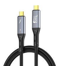 LDNIO καλώδιο USB-C TC-11c, 240W, 40Gbps, 8K/60Hz, 1m, μαύρο 6933138602829