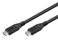 GOOBAY καλώδιο USB-C 74198, USB4, 100W, 20Gbps, 4K/60Hz, 3m, μαύρο 74198