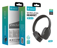 CELEBRAT headphones A45, ασύρματα & ενσύρματα, micro SD, 40mm, 250mAh, μαύρα A45-BK
