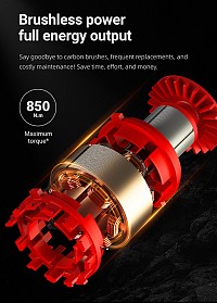 DELI κρουστικό μπουλονόκλειδο μπαταρίας DC234Z, Brushless, 20V, 850N.m, 1/2 DC234Z