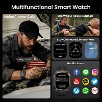 KOSPET smartwatch TANK M4C, heart rate, 1.96 AMOLED, GPS, 5 ATM & IP69K, με φακό, μαύρο KOS-TANKM4C-BK