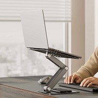 BRATECK μεταλλική βάση για laptop LPS09-02, 11~17, foldable, γκρι LPS09-02