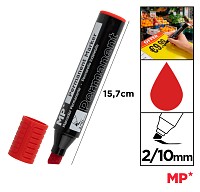 MP ανεξίτηλος μαρκαδόρος PE549-03, 2-10mm μύτη, κόκκινος PE549-03