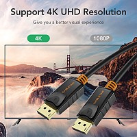 CABLETIME καλώδιο DisplayPort CT-AV585-01G, 4K/60Hz, 1.8m, μαύρο 6975285501389