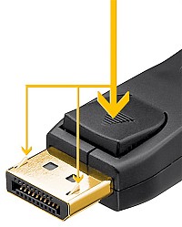 GOOBAY καλώδιο DisplayPort 74778, VESA Certified, 8K/60Hz, 32.4 Gbps, 2m, μαύρο 74778