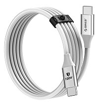 ORICO καλώδιο USB-C CDX-100CC, 100W, 480Mbps, 1m, λευκό CDX-100CC-WH-BP
