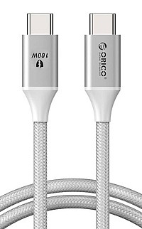 ORICO καλώδιο USB-C CDX-100CC, 100W, 480Mbps, 1m, λευκό CDX-100CC-WH-BP