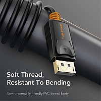 CABLETIME καλώδιο DisplayPort CT-AV585-01G, 4K/60Hz, 1m, μαύρο CT-AV585-01G-B1