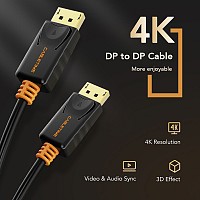 CABLETIME καλώδιο DisplayPort CT-AV585-01G, 4K/60Hz, 1m, μαύρο CT-AV585-01G-B1
