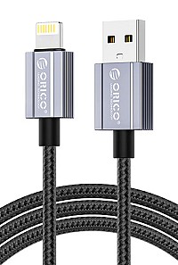 ORICO καλώδιο Lightning σε USB GQA12, 2.4A, 480Mbps, 1m, μαύρο GQA12-10-BK-BP