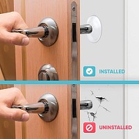 HOME USE στοπ πόρτας HUH-0263, αυτοκόλλητο, PU πλαστικό, 40x8mm, διάφανο, 4τμχ HUH-0263
