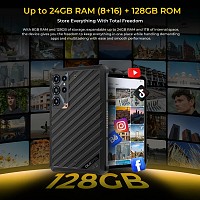 OUKITEL tablet RT11, 8, 8/128GB, 10000mAh, 5G, IP68/IP69K/MIL-STD-810H, μαύρο RT11-BK