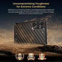 OUKITEL tablet RT11, 8, 8/128GB, 10000mAh, 5G, IP68/IP69K/MIL-STD-810H, μαύρο RT11-BK