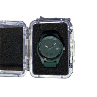 CAT Ρολόι μπαταρίας Insignia με καουτσούκ λουράκι πράσινο 43mm LJ.130.23.323