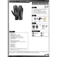 Γάντια μιας χρήσης nitrile μαύρα Dext 10/XL (κουτί των 100τεμ.) D3620