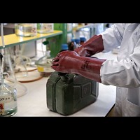 Γάντια χημικών Νο4 PVC πετρελαίου 10-27cm Redstart