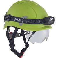 Κράνος εργοταξίου Alpinworker κίτρινο με ενσωματωμένα γυαλιά