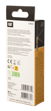 CAT Φακός led επαναφορτιζόμενος αδιάβροχος IPX4 με μέγιστη φωτεινότητα 400lm CT8025