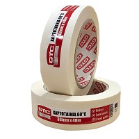 GTC Χαρτοταινία λευκή 38mm*40m