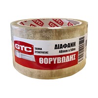 GTC Ταινία συσκευασίας θορυβώδης διάφανη 48mm*50m