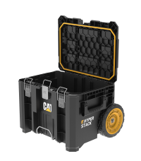 CAT Τροχήλατο πλαστικό μπαούλο μεταφοράς & αποθήκευσης εργαλείων Π56xB52,2xΥ65,5cm DA41004