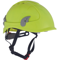 Κράνος εργοταξίου Alpinworker κίτρινο HV με ενσωματωμένα γυαλιά