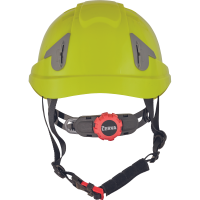 Κράνος εργοταξίου Alpinworker κίτρινο HV με ενσωματωμένα γυαλιά