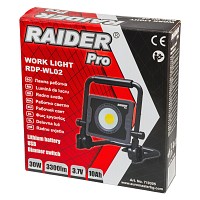 RAIDER Προβολέας εργασίας επαναφορτιζόμενος led 3300lm RDP-WL02 710305