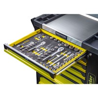 TOP MASTER Τροχήλατος μεταλλικός εργαλειοφόρος 182τεμ. με 7 συρτάρια Π80xΒ48xΥ87εκ. 455555