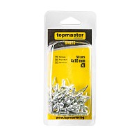 TOP MASTER Πριτσίνια αλουμινίου 40τεμ 4.8x25mm 511155