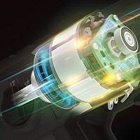 CAT Solo Δράπανο περιστροφικό πιστόλετο 2J Li-ion 18V DX2120B