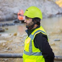 Κράνος εργοταξίου Curro κίτρινο HV