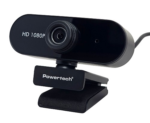 POWERTECH web camera PT-1382, 2MP, 1080p FHD, ρυθμιζόμενη εστίαση, 1.5m, μαύρη PT-1382