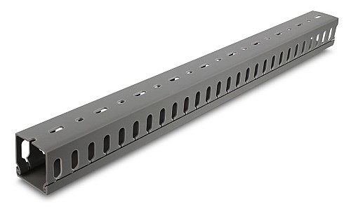 DELOCK cable management 22029, πλαστικό, 40x40mm, 1m, γκρι 22029
